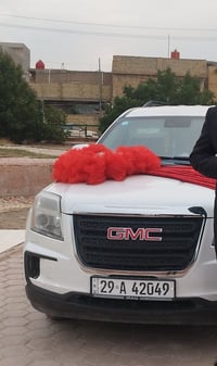 جمسي تيران 16  لون أبيض  مكينة 2400  بيها جاملق صبغ حادث فقط  كشن كهرب...