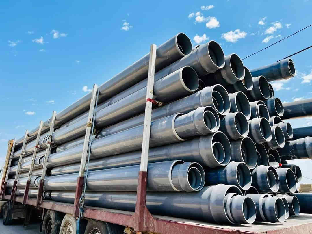 يوجد لدينا انابيب (البلاستك upvc عاليه الجوده للابار الارتوازيه والدفع والتغليف وانابيب ازبست الجي ار بي Grp فايبر كلاس  والحديد والدكتايل للتغليف والقناطر والعبارات ) كافه الاحجام والقياسات للطلب والاستفسار الاتصال على الرقم  
 ***********
*********** واتساب
المكان بابل ويوجد توصيل الى كافه المحافظات
