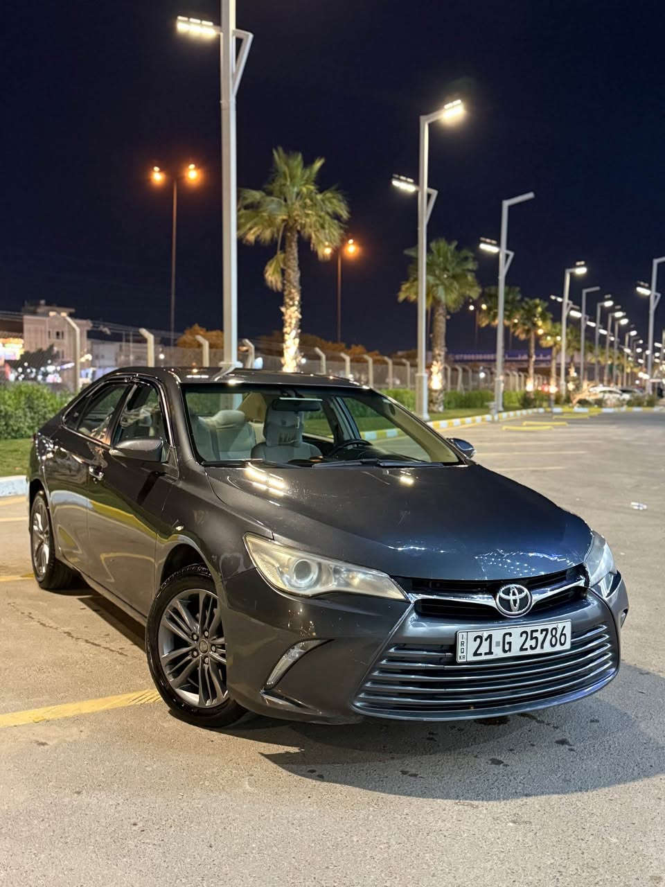كامري 2016 خليجي رقم سليمانيه الجديد
محرك 2500 4 سلندر اقتصاديه جدا
سياره كامله بدون اي نقص محرك كير تبريد ثلج
بيها 4 قطع صبغ فقط بسبب شخط
مواصفات ستندر حساس خلفي تبريد قطعتين شاشه كامره
السياره كلش نضيفه وحلوه ترايكرللسعوديه
راعيها عربي من بغداد شرط التحويل فقط
السعر 135 وبيها مجال بسيط 
مكانها المنصور
*********** بغداد, العراق
