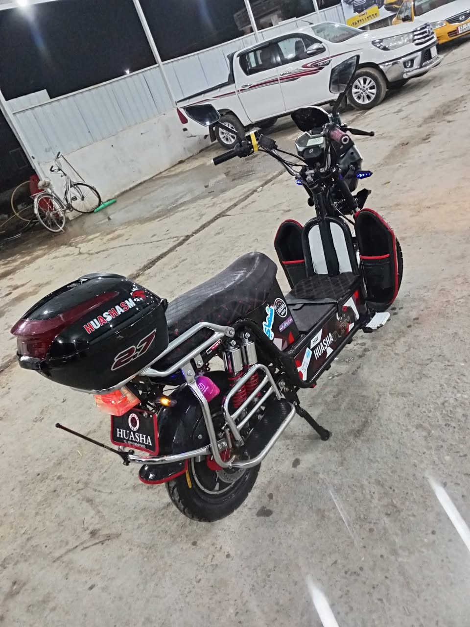 السلام عليكم ورحمة الله وبركاته مراوس فقط بي شي ستوته شحن أو موطور شحن هيوشه ٢٥ أو ٢٤ جديد موديل ٢٣ جديد حيل ٥بطاريات بعدهن بل جيس ولك الفحص شرط عداد يمشي وره وجدام تايرات جدد وره وكدام مكاني الأنبار هيت ناحيه الفرات زويه البنمر رقم الهاتف *********** رجاء لما يشتري لا يعلق رجاء مراوس سحب القناعه فقط
