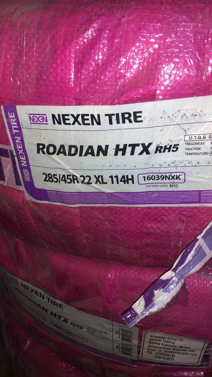 عرض خاص على اطار 285/45/22 نكسن كوري سعر زوج ٢٨٠ الف وتوصيل مجانيّ 
***********
