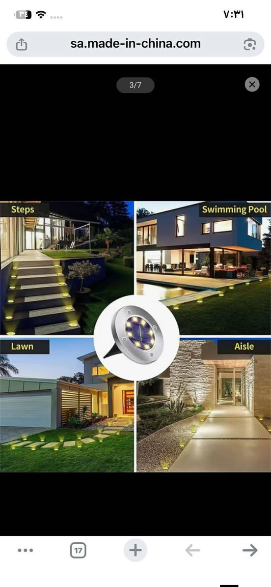 السلام عليكم
يتوفر مصباح طاقة شمسية مثل ما موضح بالصور
كمية عندي منه بحدود ٥٠٠ قطعة
وياهم هدية برانكيت جداري اعتقد بيهم ٢٠ قطعة
سعر مناسب جدا
خلو سعر و بالعافية عليكم


**إذا كنت صاحب هذا الإعلان وتريد حذفه لأي سبب، رجاءا أرسل رسالة إلى الدعم الفني**