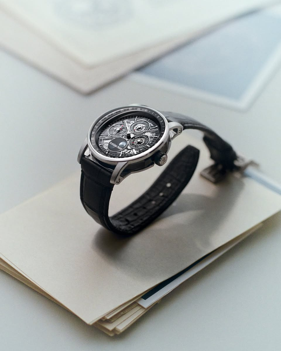 Introducing our new expressions of mechanical mastery.

Unveiled as exclusive releases during AP Social Club, the first openworked Perpetual Calendar in the Code 11.59 by Audemars Piguet, the Neo Frame Jumping Hour powered by Calibre 7122, and the Royal Oak openworked Perpetual Calendar housing Calibre 7139 each explore a distinct approach to design and functionality.

Across collections, new movements refine ergonomics, enhance legibility and introduce contemporary displays, from the intuitive “all-in-one” crown to reimagined calendar and hour indications, while revealing the mechanical heart through sapphire, light and hand-finished detail.

A shared vision of Haute Horlogerie, guided by tradition and shaped for today.

Discover our new creations: https://aplb.ch/en/2026-novelties


**إذا كنت صاحب هذا الإعلان وتريد حذفه لأي سبب، رجاءا أرسل رسالة إلى الدعم الفني**