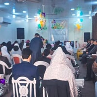 فرحتنا اليوم فرحتين ..  تزامناً مع مولد الامام المهدي (عج) أقمنا زواج ...