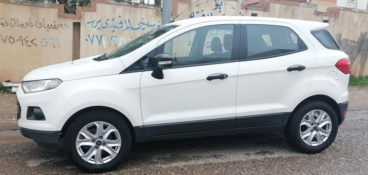 به ناوى خودا
فورد ايكو سبورت
٢٠١٤
سفرى شه ريكه ى نيفا
سه نه وى تا ٢٠٣٠ تازه يه
گير مه كينه به شه رت بي كرانه وه
بي بوياخ بي سارده كوته
بي كرانه وه و گوران
دعامييه كانيشى بوياخى نييه 
سعر ٨٤ وه ره قه
*********** السليمانية, العراق
