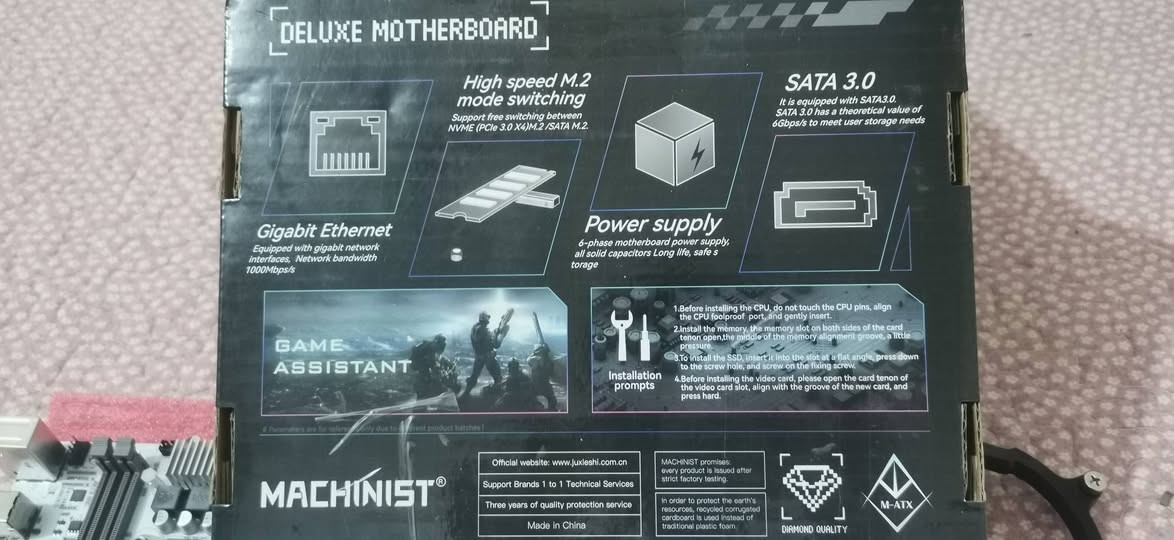 السلام عليكم.... 
ماذر  بورد MACHINIST X99 PR9-H  

المقبس: LGA 2011-3  معالجات زيون 

أقصى سعة للرام: 128GB (4×32GB). اربع منافذ رام 

التخزين منفذ M.2 NVMe 
   

نضيف ما مستعمل بلكارتونه مالته وتجي ملحقات البورد   

السعر.... 30 مع التوصيل


**إذا كنت صاحب هذا الإعلان وتريد حذفه لأي سبب، رجاءا أرسل رسالة إلى الدعم الفني**