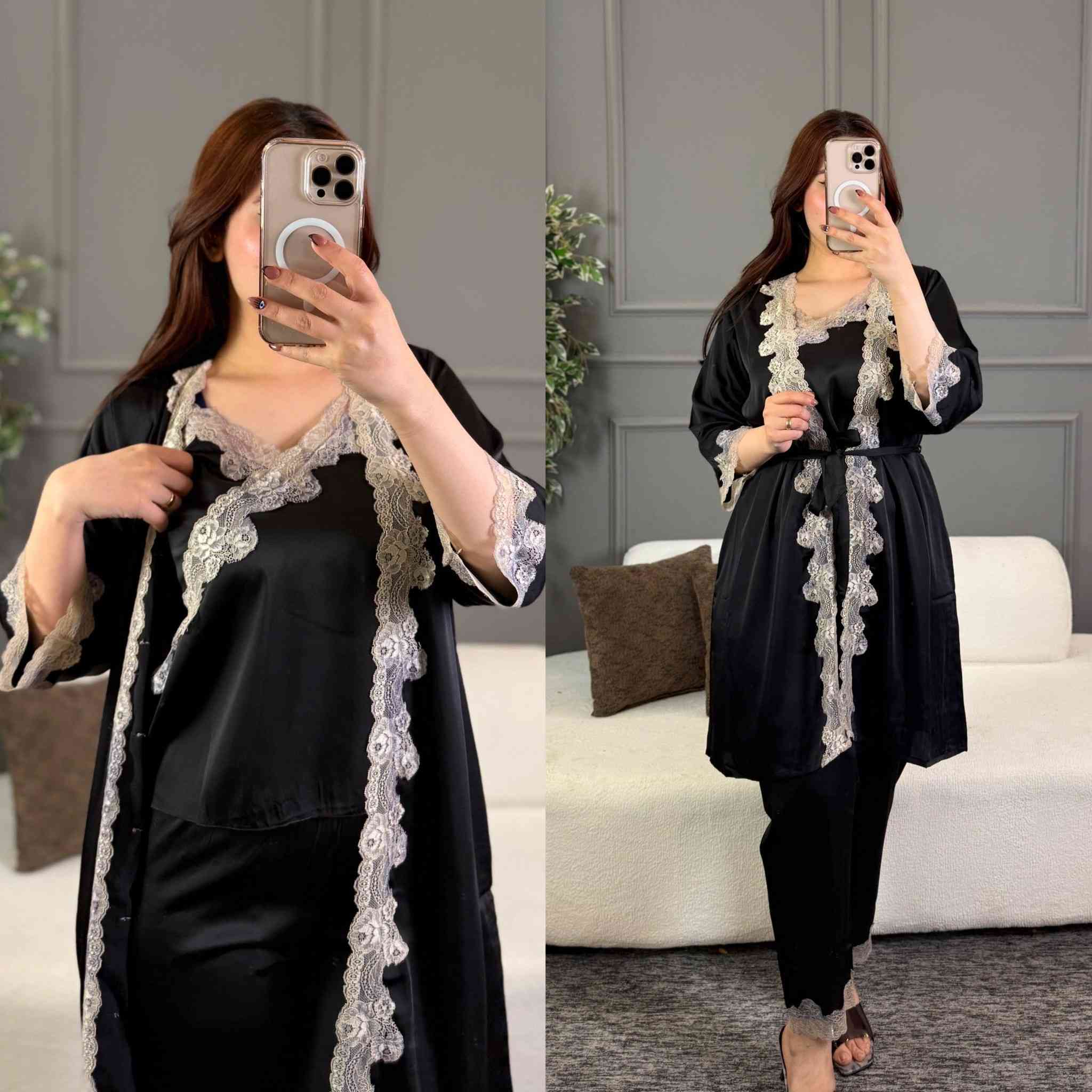 تراك نسائي اوربي 3 قطع
الخامه حرير زبدة الاصلي وليس ستن 💯

القياسات M - L - X  - XXL قياس العارضه M

سعر الدرزن 12 قطعه 135 الف 
سعر القطعه مفرد 20 الف فقط 

يوجد توصيل جميع المحافظات ***********
