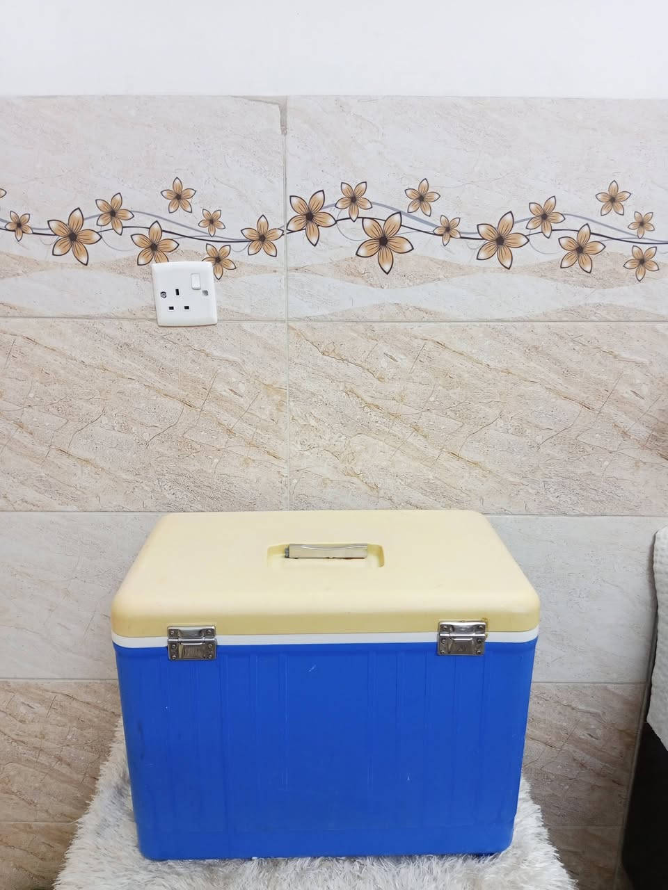 سلام عليكم كول بوكس للبيع حجم كبير 32 لون ازرق بي فطر بل باب بصيط ***********
