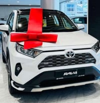 تويوتا راف فور 2024 ساز لون ابيض بانزين فقط ياباني اصلي فووول الفول اع...