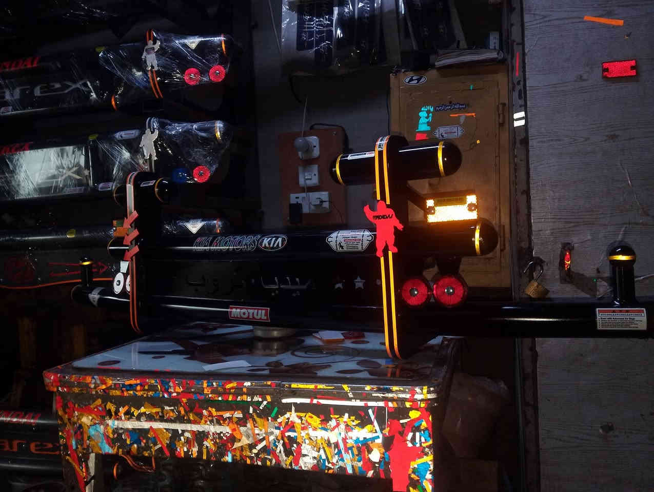 سلام عليكم اخون يوجد لدينا درع امامي استيل و حديد ودرع خلفي شغل درجة اولئ واسعر مناسب مكان كركوك طريق عمل شعبي للااستفار اكثر اتصال عل رقم *********** اخوكم مصطفى حداد خاص مفتوح
