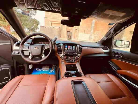 اسلام عليكم تاهو للبيع موديل 16 ماشيه 150 صبغ حزام معجون الجاملغ الخلفي السيارة  PPF اضافه انارة داخليه روز رايز السعر 255 مكاني بغداد تحويل ثاني يوم ***********
