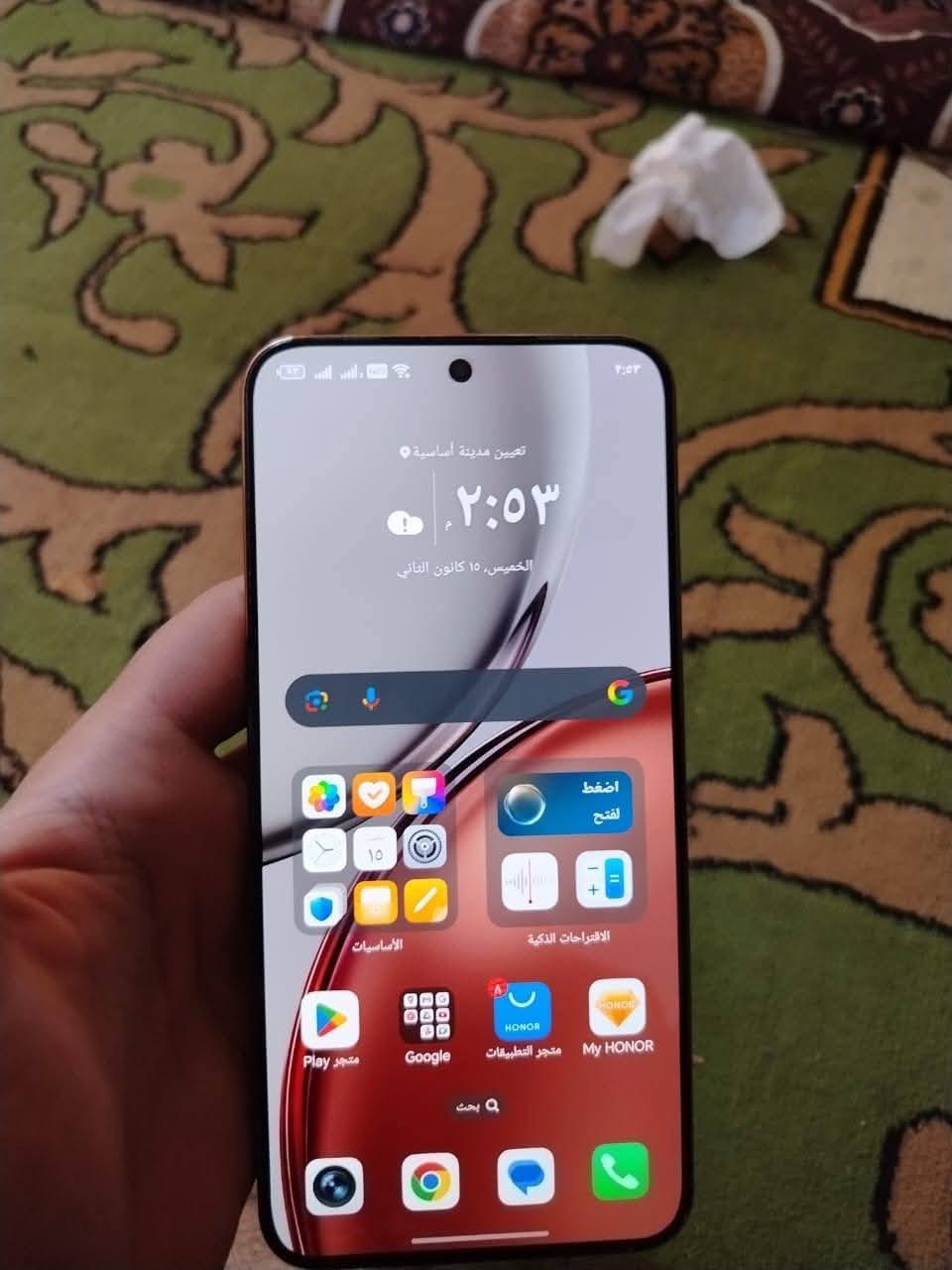 السلام عليكم للبيع جهاز هونر x9D ذاكره 256عشوايه12جهاز استخدام  فقط للبيع  بطاريه 8300يعني سبوع ماتحطه عل شحن اريد  جهاز ماطاب تصليح خلاص سعر اتصل وتدلل***********
