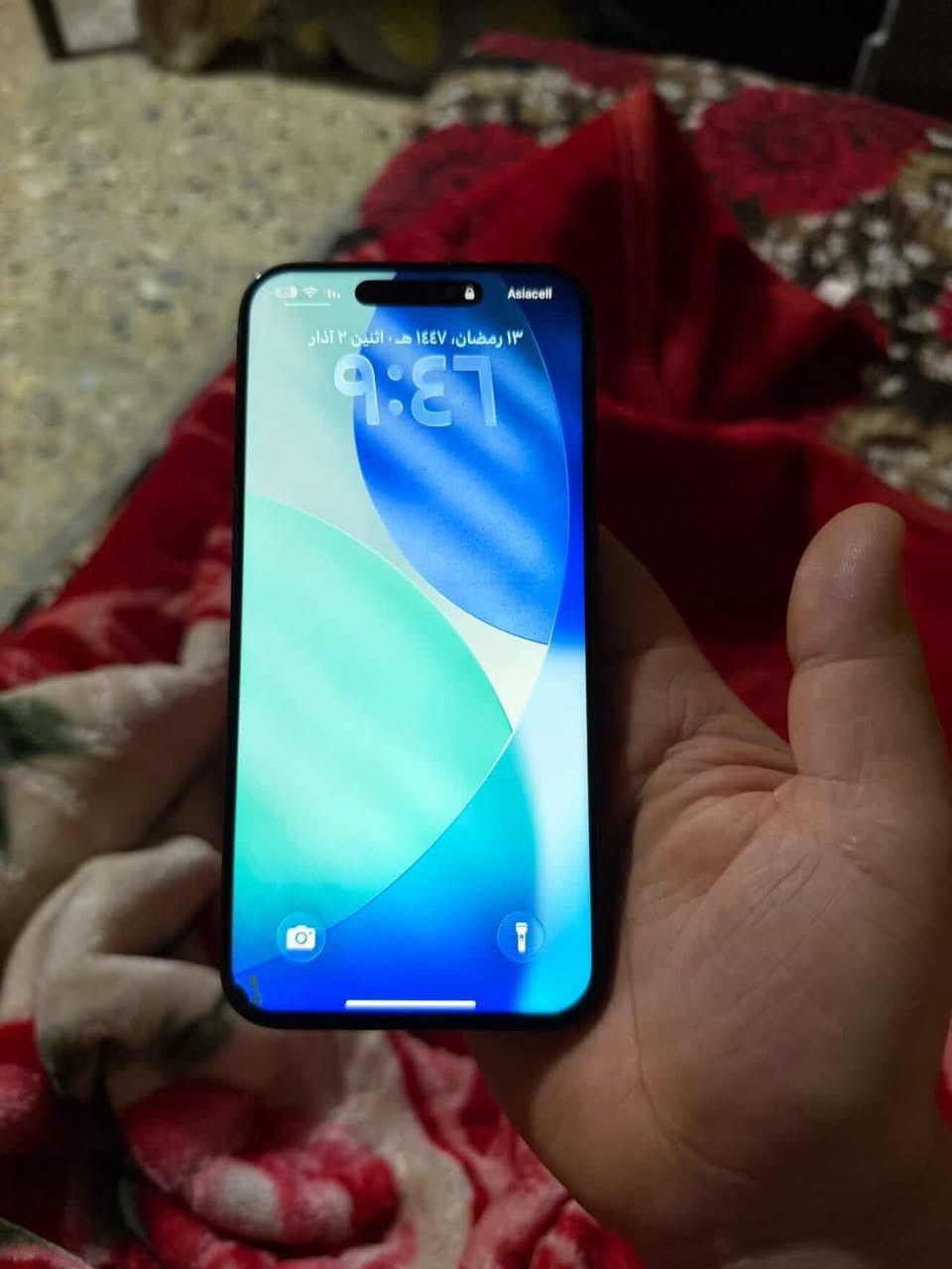 ايفون ١٥برو ماكس شرق اوسط ماستر
بيع ومراوس ب١٤برو ماكس 

مستبدل شاشه اصليه مال تفصيخ وبي هاي لي بل زاويه جوه اثر طاح مني فقط جهاز جديد وكاله بطاريه ٨٢كامل ملحقاته وشاشه الاصليه موجوده عندي  السعر ٧٥٠وبي مجال قليل مكاني بغداد شهداء البياع ***********
