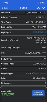 بي ام M240xi • ٢٠٢٤ • ضرر خلفي