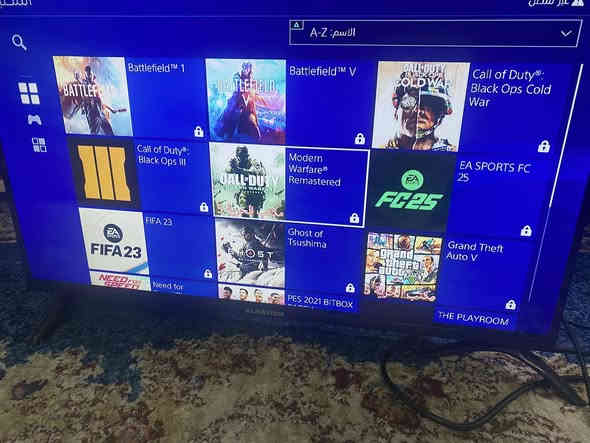 بلي 4 
السلام عليكم بلي 4 مهكر  للبيع
1 تيره 
كامل ملحقات مع يده اصليه و يو بي اس جديد بل باكيت 
مع كيبل يده اصلي متر ونص للبلي خاص 
مع 11 لعبه واضحه بصور 
العنوان:صلاح دين تكريت 
للأستفسار : ***********
السعر 320 الف وبي مجال
