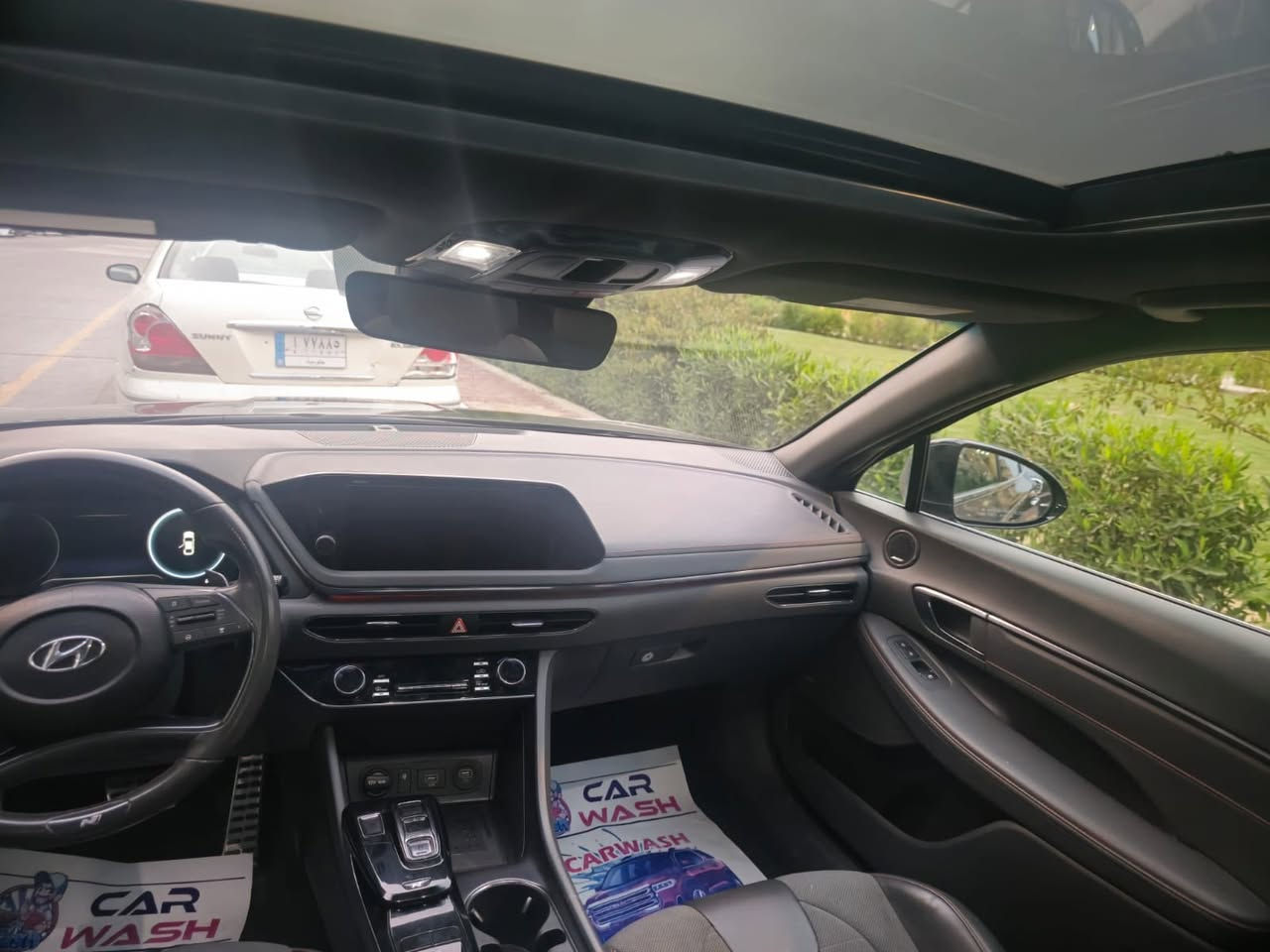 سوناتا  موديل 2022 ان لاين فول الفول السعر 164 ورقه 🔥 السياره بسمي بنيد تبديل اصلي و جاملغ تعديل بارد 
ويوجد صبغ من امريكا بدون ضرر ع قطعتين
مكينة 2.500 تيربو بغداد الحريه 
***********  
الي يريد يعرف شنو مواصفاتهه هاي المواصفات 
1-بانوراما ع طول السقف 
2-بصمة دخول ذكي 
3-انارة داخليه محيطيه متغيرة الالوان 
4-كير دبل كلج 8نمر 
5-كشنات رياضي حاضن ومختوم N
6-تدفئة كشنات
7-كشنات جلد وكنتارا
8-سماعات عدد12 نظام BOSS
9-وضعيات القياده 4
 (NORMAL - SPORT - SPORT PLUS - CUSTOM)
10-انارة داخليه محيطيه 64 لون
11-ماسحات اوتو (بالامطار)
12-لدات اماميه
13-ويل مختوم N
14-اوتو هولد
15-لايت زنون
16-هاند بريك بصمه
17-نظام النقاط العمياء
18-شاشه دجتل كبيره
19-عداد الكترونيه متغيرة الالوان
20-نظام ترحيب
21-كرسي كهرباء
22-رادار امامي
23-رادار خلفي
24-رادار جانبي
25-مود درايف
26-تبريد بيانو
27-كروس تثبيت سرعه
28-شاحن وايرلس
29-شحن سريع
30- 4منافذ USB
31-شفتات ستيرن 
32-تشغيل عن بعد
33-قياده اليه
