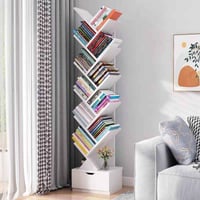 مكتبة خشب • شكل شجرة • ١٤٠×٢٠×٣٥ سم