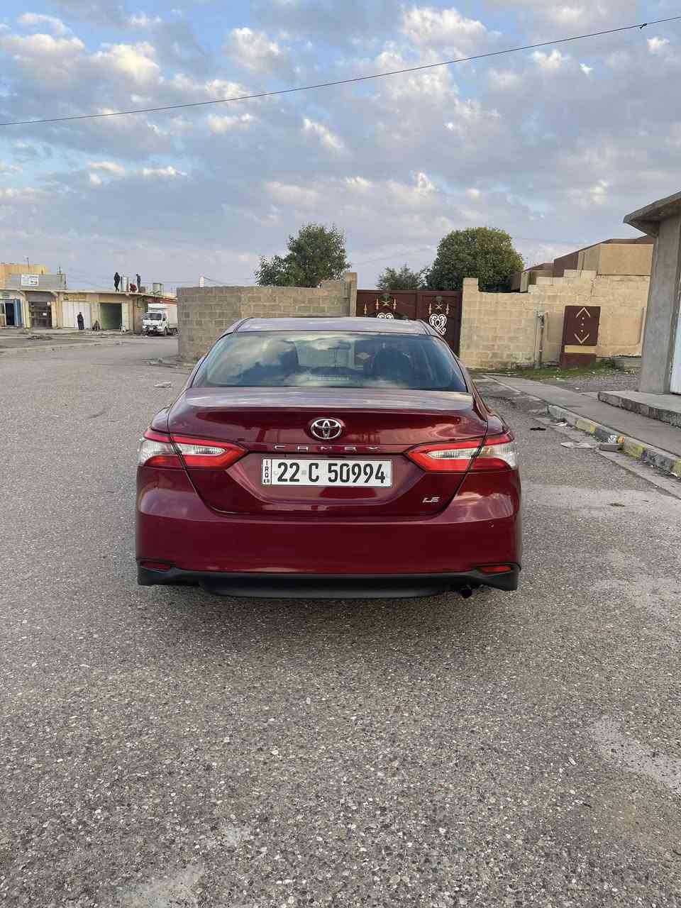 كامري وارد امريكي موديل 2018  رقم أربيل الجديد السنوية جديده شرط التحويل 
محرك ما مفتوح كير محرك شرط قطعتين  صبغ بدون دواخل السياره جديدة داخل جديد ماشيه 110 الف تبريد تدفئه  مابيها نقص  السعر  170  مكان سياره الشرگاط الشراي يتصل *********** لمو شراي لا يتصل
