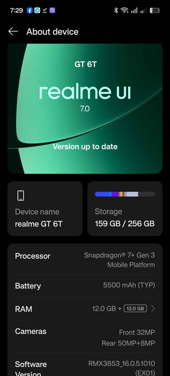 ***********
Realme gt 6t 
12_256
بێ کێشەیە و کامل ئەشیایە 
نرخی 425.000 مەجال
سلێمانی السليمانية, العراق

