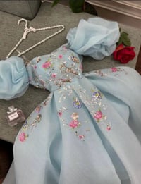 ✨ فستان للبيع ✨  💙 من إسراء ستور ✨ ملبوس مرة وحدة فقط، حالته ممتازة جد...