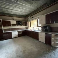 كاونتر خشب تركي • سنك مرمر • ضلع ثلاجة 4م07