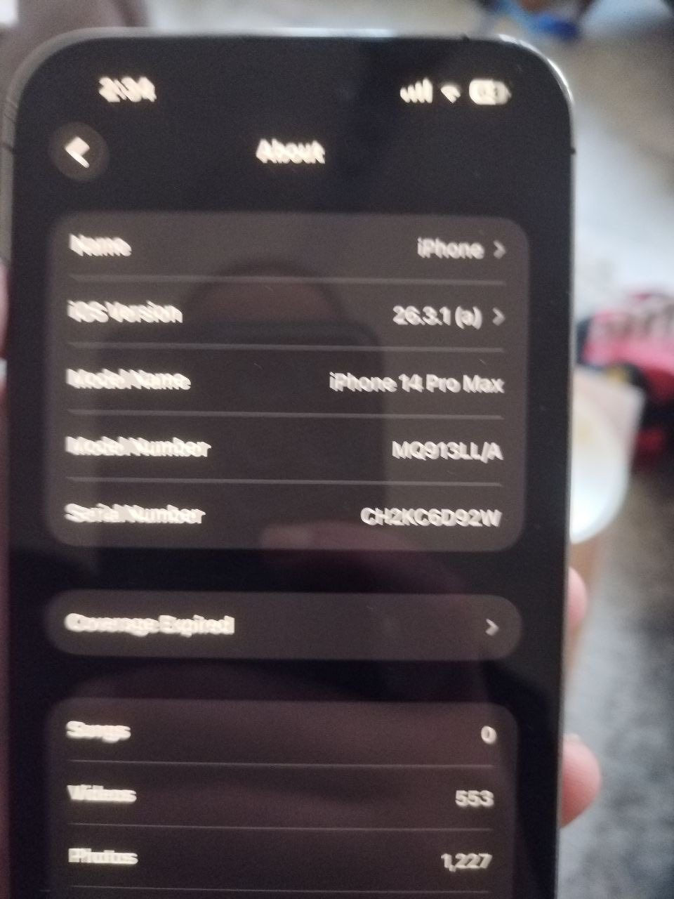 السلام عليكم
ايفون 14 برو ماكس
512g
esim
نموذج M
اي شي ما مبدل ولا بي اي عطل (اذا تحب تفحص يم محل ماكو مشكلة)
بطارية 91%
شخط مابي الجهاز نظيف 
السعر :800 الف
بغداد / السيدية
***********
