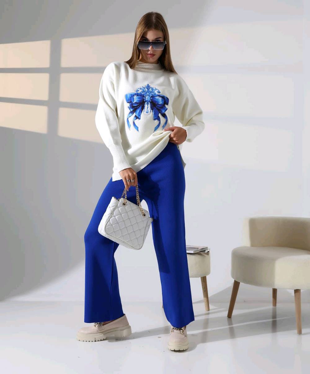 سوت تريكو نسائي قطعه ب 15 قطعتين ب 25 