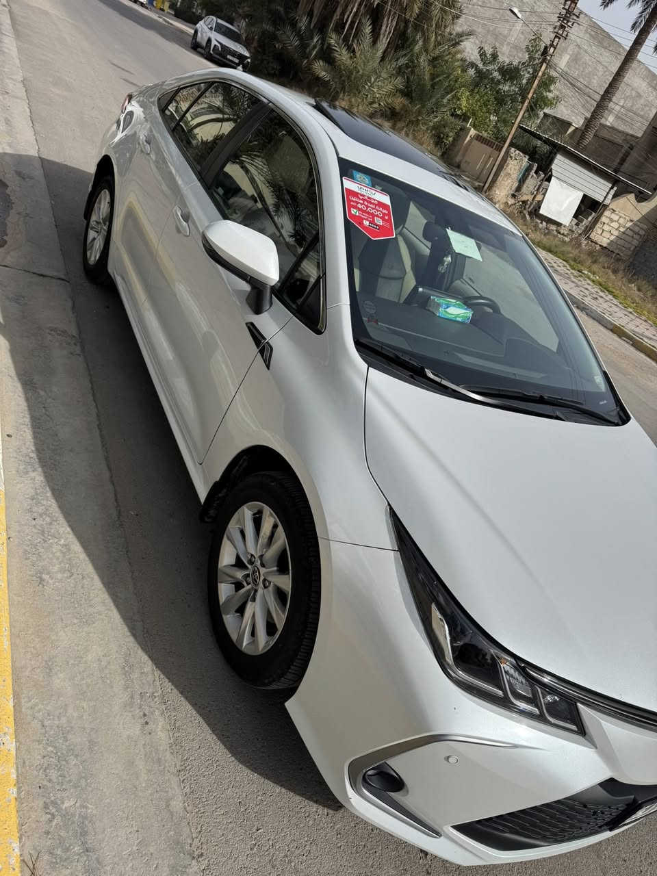 كورلا ٢٤ بانزين ساز  ضمان. سنتين او ٤٠ الف كيلو فول مواصفات شاحن وايرليس وجنح صندوق اصلي  وسلايد روف وداخل اوف وايت واشاير بالمري ورقم بغداد باسمي ماشيه  
٩ الاف  .. مكفوله ماعدا رصعات بالقمارة والصندوق حالوب  السعر ١٩٤ ورقة  بيها مجال حك الجيه .. مكان السيارة المنصور 
***********
