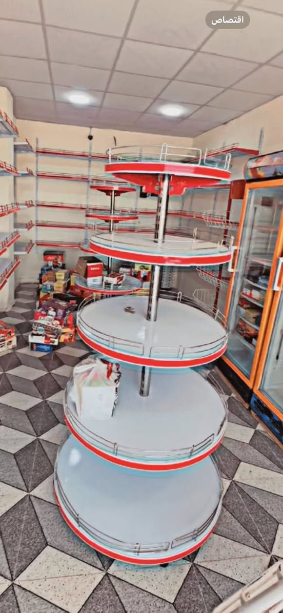 عارضات عاموديه تركي بعدها جديده شرط تجميد عدد ٥ سعر العارضه ٣٠٠ 
وعارضتين وسطيه محوريه مثل ما موضحه بالصوره عدد ٢ سعر الواحده ١٢٥  جديد ما مستخدم 
ورفوف موجوده جديد بس مثبته بالحايط ما مستخدمه موجود ١٥ متر 
للأستفسار *********** مو متواجد لا واتساب ولا فيس بوك اتصل على الرقم المثبت العنوان قضاء بلد
