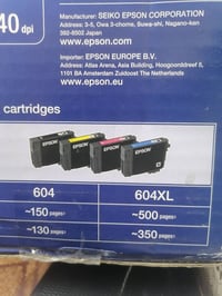 طابعة ابسونxp 2200 ملونـة جديدة امزون بريطاني UK و كاترج الحبر اربع ال...