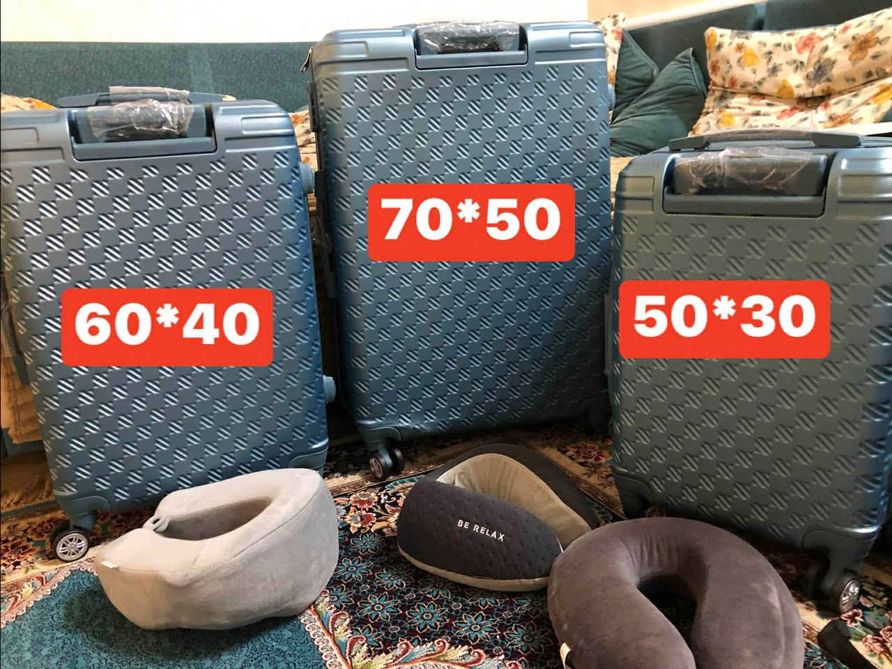 ٣ شنط سفر امزون اصلية جديدة مع ٣ اسفنجات الرقبة الاصلية
١٢٠ الف
اربيل روشنبيري أربيل, العراق


**إذا كنت صاحب هذا الإعلان وتريد حذفه لأي سبب، رجاءا أرسل رسالة إلى الدعم الفني**