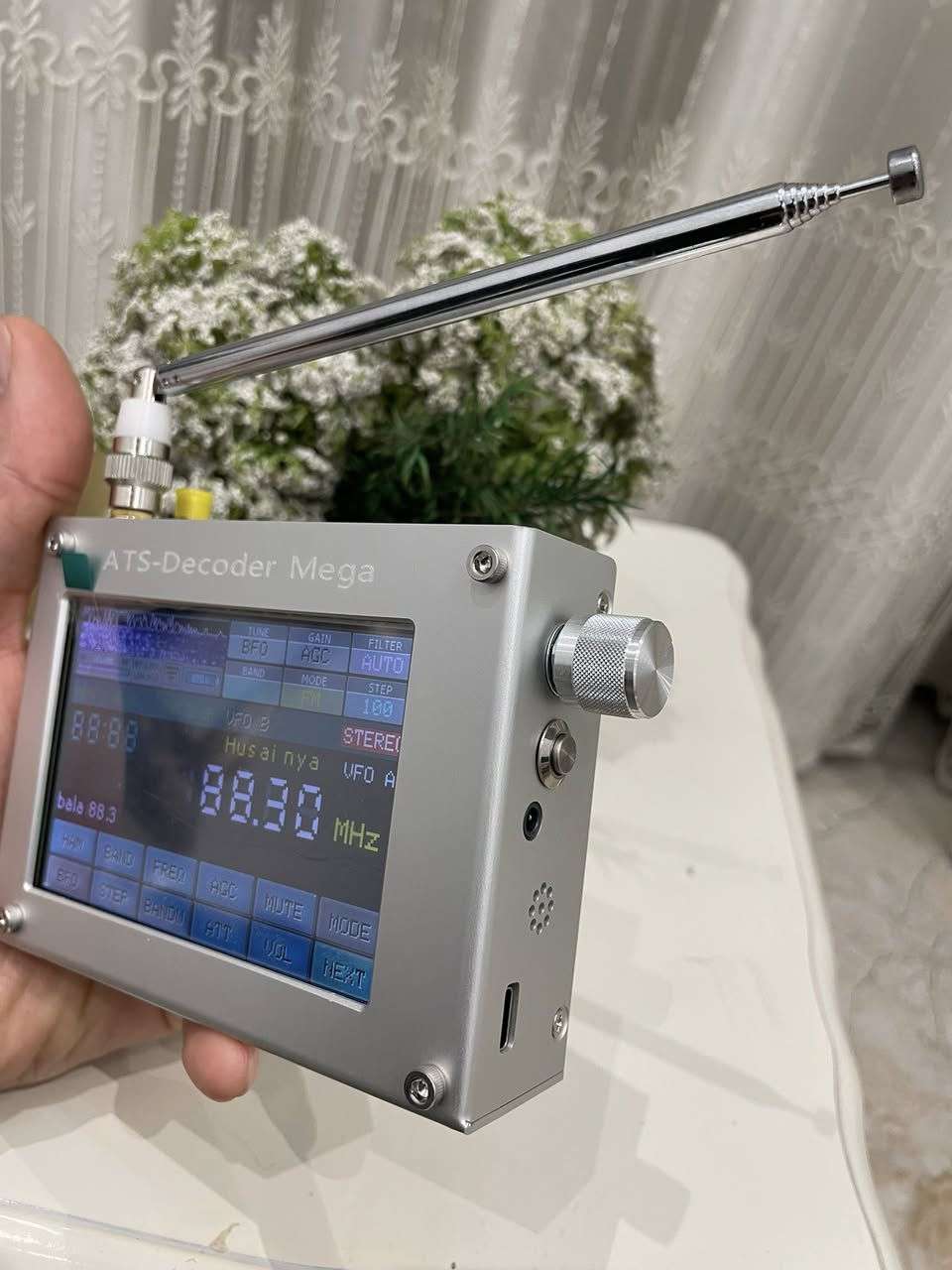 راديو ATS Decoder Mega

*شاشة لمس كبيرة 
*متعدد الموجات
*فك شفرة مورس
*شحن تايب C
*جديد كامل الملحقات

للطلب و الاستفسار على الخاص
متوفر توصيل


**إذا كنت صاحب هذا الإعلان وتريد حذفه لأي سبب، رجاءا أرسل رسالة إلى الدعم الفني**
