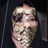 برقع خليجي • ترند • لون ذهبي