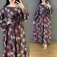 دشداشة نسائية • كشمير سيلين • فري سايز ٩٠كغ