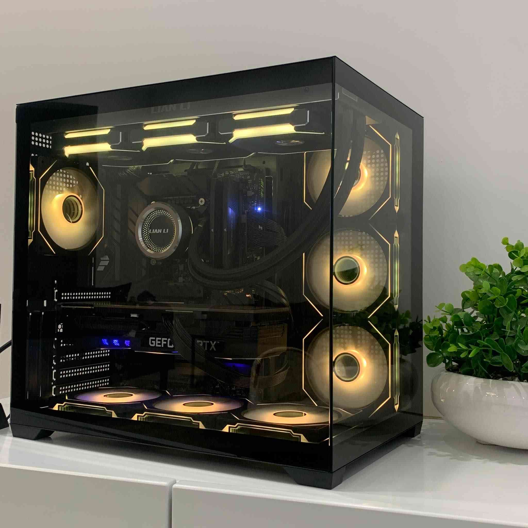 PC Specifications

::CPU:: Intel® Core™ i9-12900K (16C / 24T)
::CPU Cooler:: Lian Li Galahad 360 Uni Fan SL120
::MOBO:: ASUS TUF GAMING Z690-PLUS WIFI
::RAM:: CORSAIR Vengeance 32GB DDR5-5200
::SSD:: Samsung 980 PRO 1TB NVMe PCIe 4.0
::GPU:: Palit GeForce RTX™ 3090 GamingPro 24GB
::PSU:: DeepCool PM750D 850W 80+ Gold
::Case:: Dual-Glass Mid-Tower Case (7× ARGB Fans) السليمانية, العراق


**إذا كنت صاحب هذا الإعلان وتريد حذفه لأي سبب، رجاءا أرسل رسالة إلى الدعم الفني**