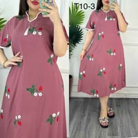 شلحة قصير • تطريز يدوي • مقاسات 2XL-5XL