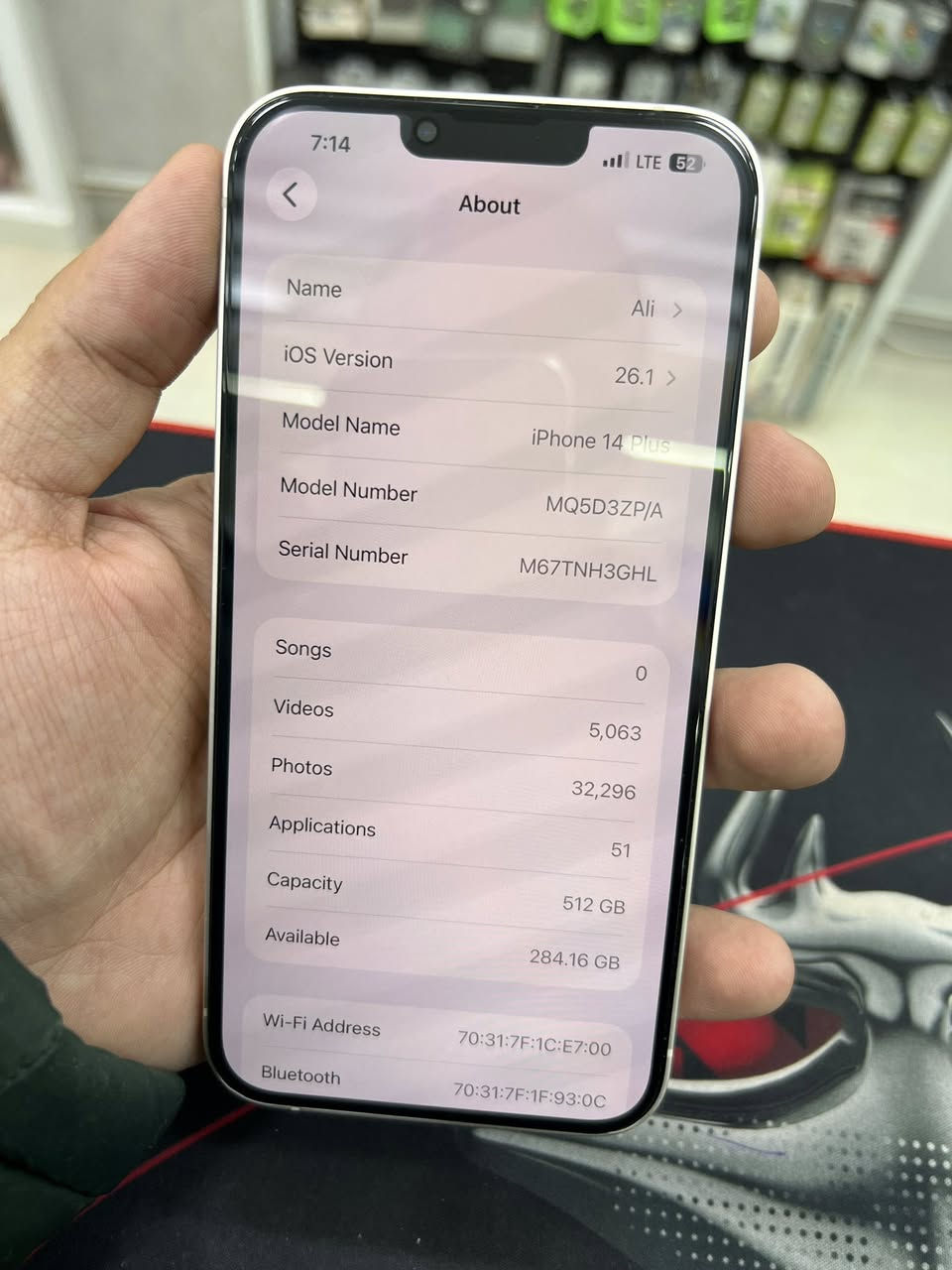 السلام عليكم ١٤ بلس ذاكره ٥١٢ بطاريه ٨٨ السعر ٦٠٠ الف  ***********
