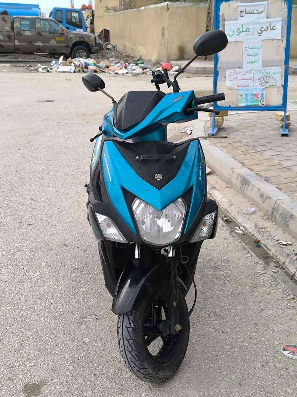 سلام عليكم  .  
ZR موديل 2019
مكاتبة فقط
فيروزي 
دراجة نظيفة وحلوة (مكينة بلادية) 
السعر  800  وبيها مجال شي بسيط
استفسار اكثر ع رقم 
***********
