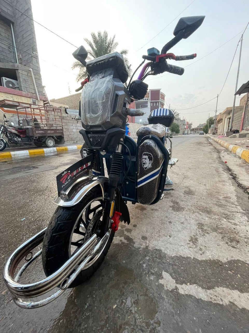 سلام عليكم دراجة شحن هيوشة موديل 2025 ست بطاريات دراجة بعده جديدة السعرر 700 وبيه مجال الاستفسار علة الرقم ***********
