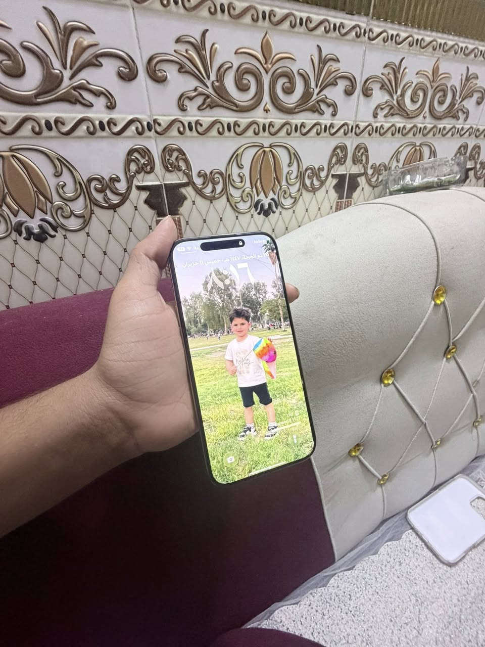 سلام عليكم آيفون 16برو ماكس نضيف كلش 100/100 بطاريه 97كارتونه وياه وشاحنه جديد سعر خاص رقم ***********
