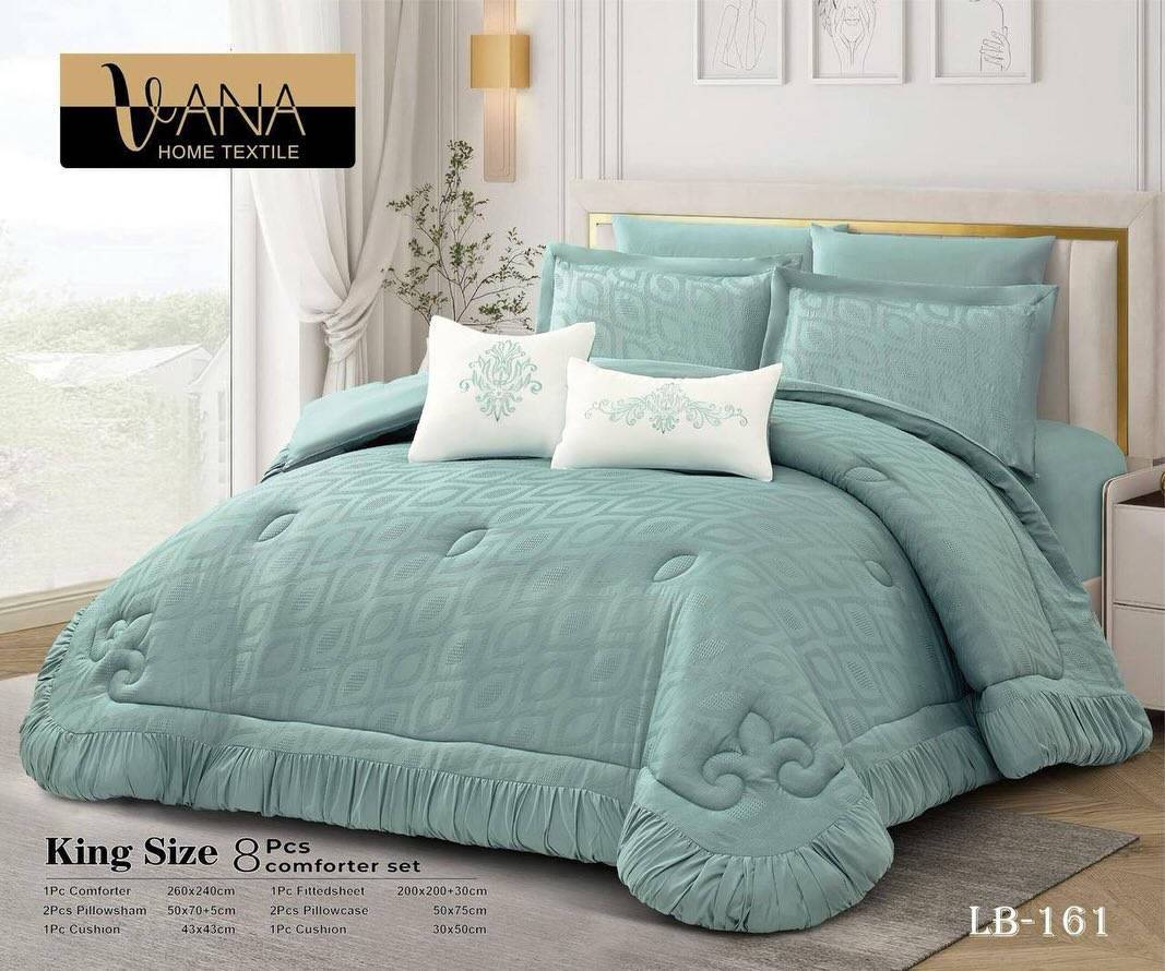 ⚜️عروضنا مع داڤانا للمفروشات
  
لحاف صيفي نفرين مودرن 8 قطع 

السعر : 75 ألف فقط 💫💫💫

طقم لحاف VANA الفاخر 👑
تصميم أنيق بلون بني هادئ يضيف لمسة فخامة ودفء لغرفة النوم، قماش ناعم ومريح مع نقوش راقية تناسب الديكورات العصرية والكلاسيكية.

المواصفات:
 • قياس: King Size
 • 8 قطع كاملة
 • لحاف: 260×240 سم
 • ملاءة مطاط (Fitted Sheet): 200×200 + 30 سم
 • 2 كيس مخدة: 50×75 سم
 • 2 كيس مخدة: 50×70 + 5 سم
 • 2 مخدة ديكور: 43×43 سم و 30×50 سم

طقم متكامل يعطي سريرك مظهر مرتب وفخم ✨
مناسب للاستخدام اليومي ومثالي للعرسان أو لتجديد غرفة النوم.

#مفروشات #ديكور_المنزل #اثاث_منزلي #اناقة_البيت #ديكور_راقي تصميم_داخلي افكار_ديكور اثاث_راقي بيت_الاحلام تجهيز_المنزل
مفروشات_العراق اثاث_عراقي عروض_العراق ديكور_عراقي كربلاء النجف بغداد الحلة البصرة السماوة الناصرية
توصيل_مجاني عروض_خاصة خصومات افتح_بيتك_بذوق البيت_الراقي الراحة_تبدأ_من_البيت ستايلك_يبدأ_من_البيت


**إذا كنت صاحب هذا الإعلان وتريد حذفه لأي سبب، رجاءا أرسل رسالة إلى الدعم الفني**