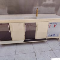 للبيع سنك مرمر 235سانتي متر وي قاعده ثلاجه جديد 07702204708