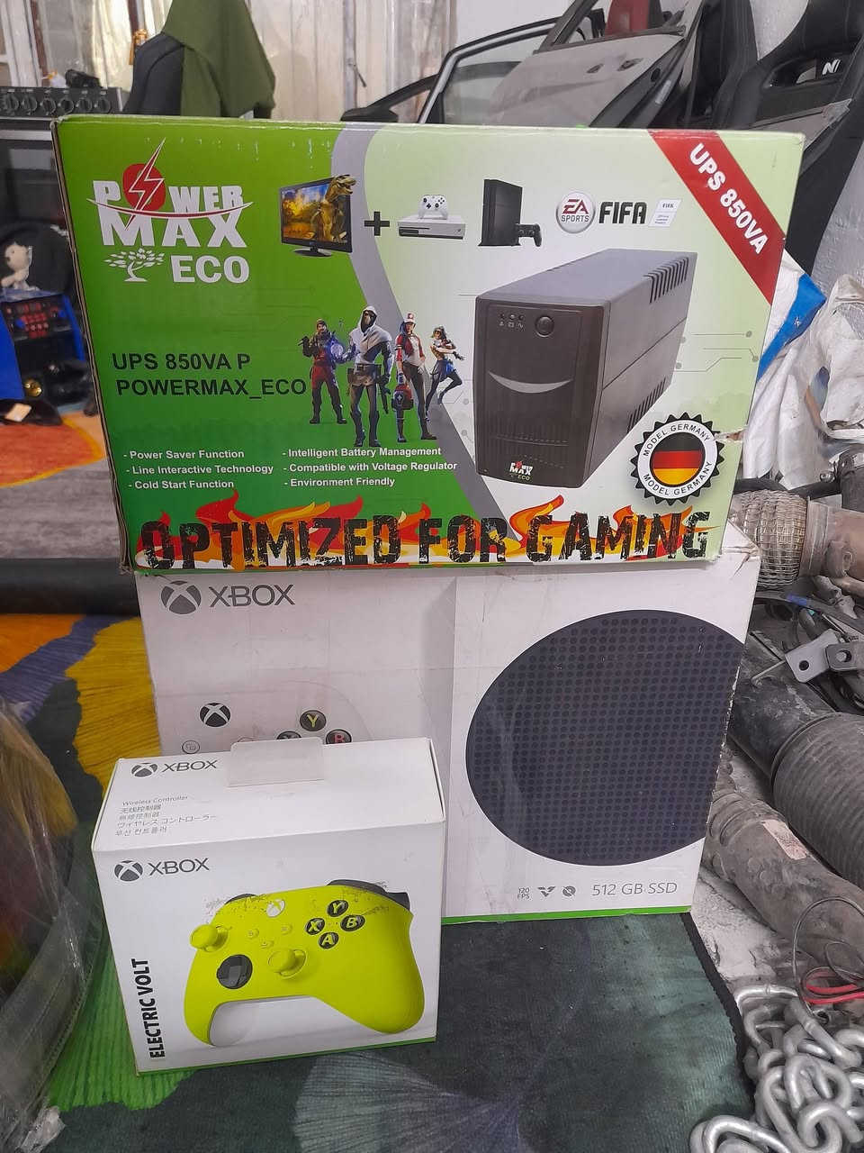 سلام عليكم اكس بوكس سيريس اس 500 قبل 15 يوم اخذته بعده بل ضمان مع اليوبي اس ايضأ جديد مع يدتين اصليات مع اشتراك كيم باص شهرين كامل ملحقات جهاز كلش نضيف تجي شوفه بعينك اي مشكله مابي السعر 400 الف قفل لين اكدر اكول اكثر وبي مجال بس علمود لاتعبك والله صاير عليه اكثر بس متوازي ع فلوس لحد يكسر فدوة ***********
