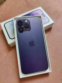 #ايفون14 برو ماكس   لون بنفسجي   ذاكره 256   بطاريه 86  نموذج M الامري...