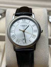 ساعة تيسوت سويسري اصلي بطارية كوارتز منفذ شهري  ارقام روماني قطر 34  س...