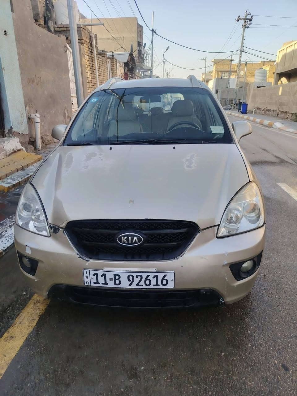 كيا كارنز  ارندو موديل 2007 رقم بغداد نكليزي وارد امريكي ليبل واحد عدا الوارد مالها ضربتة جاملغ امامي بدون دواخل  ومصبوغة حزام عدا القماره للئن جاردة مكينة ٦سلندر ٢٧٠٠  حاويه مع الكير مع التفرعات كفاله حدادية  خير من الله بوضع جيد  تبريد شغال قطعتين  ثلج  السعر 88 وبيها مجال كلش قليل 
مكاني واسط مركز المدينه 
الاستفسار على هذا الرقم ***********
