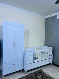 سرير وكنتور مال طفل بسعر 125 07862109436