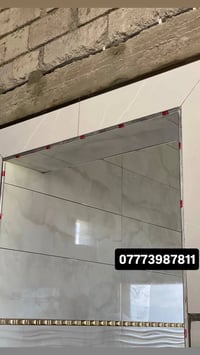 كادر سيراميك جدران شغل درجه اولى شرط متفرغين سعر المتر ب 5 الف شغل معد...