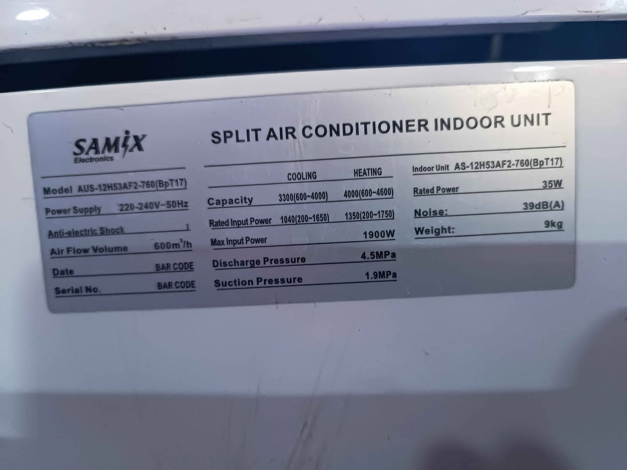 سبلت نوعSAMIX حجم ١طن انفرتر اسمارت تحكم ديجيتال غاز ٤١٠ شركه مقفل شرط تشغيل مع كامل ملحقاتها السعر ٢٥٠ الف للتصال ***********واتساب ماسنجر فايبر دهوك, العراق
