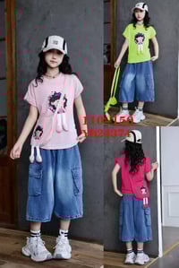 طقم بناتي كوري • ٦-١٠ سنة • توصيل لجميع المحافظات